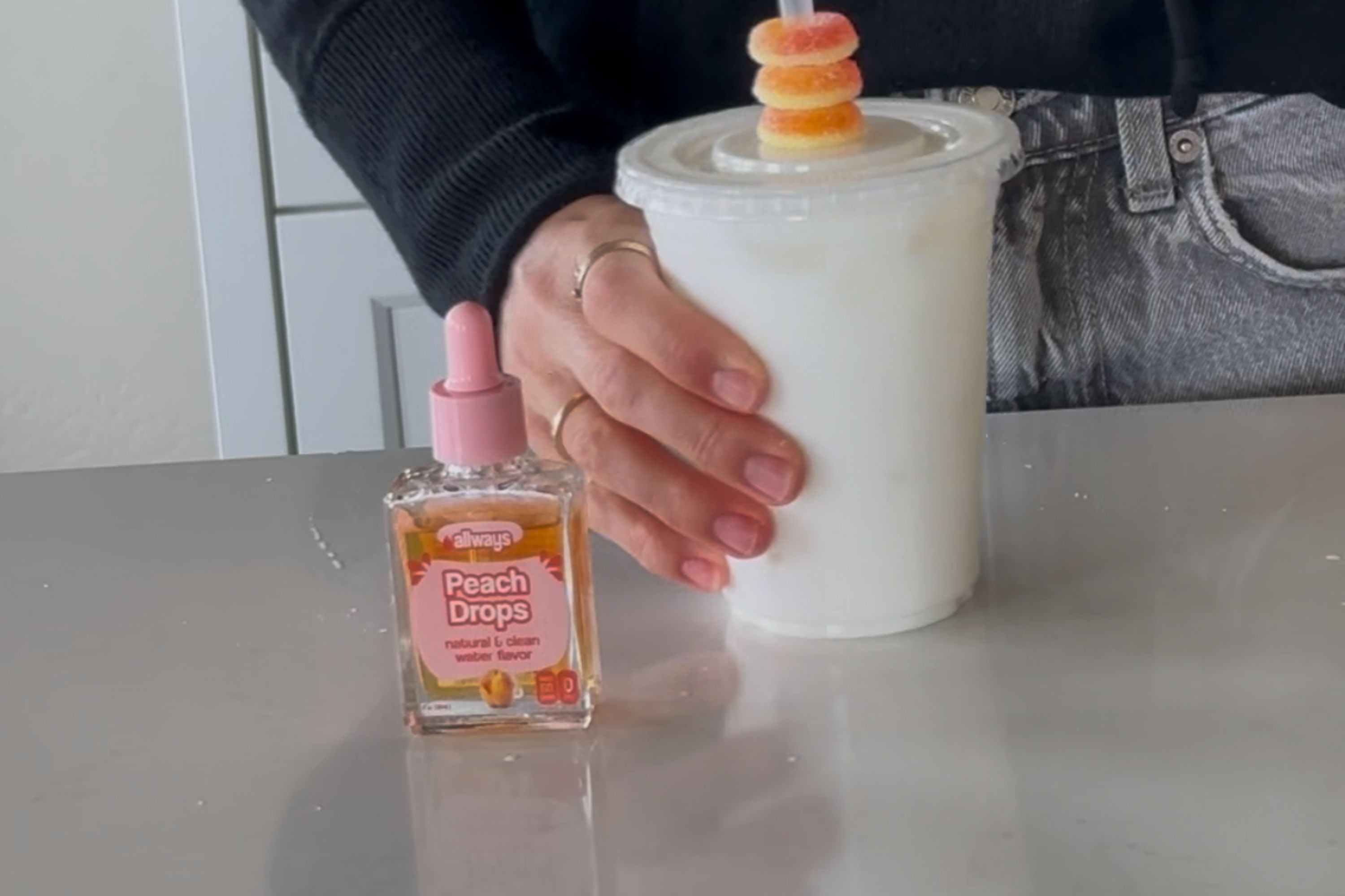 Peach Ring Italian Soda