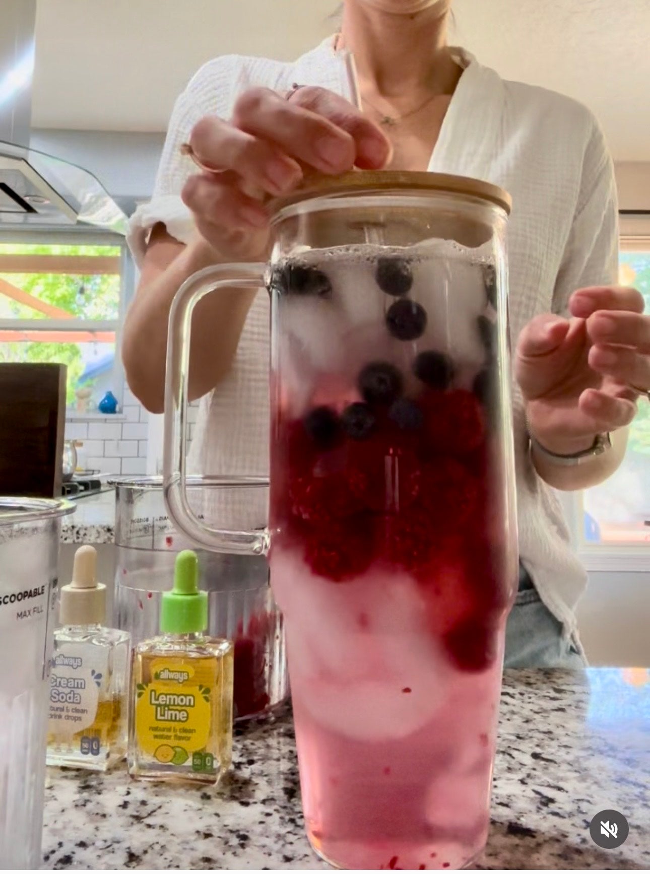 Red, White, and Boom Berry Flavored Drink!