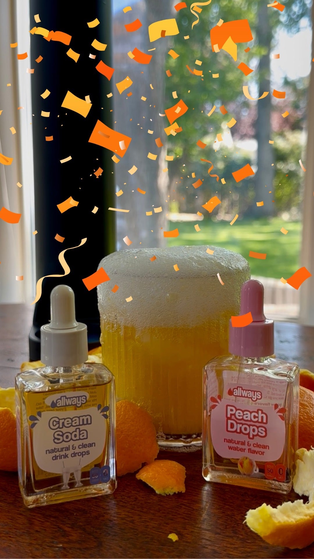 Orange Fizzy Delight: The Peachy Cream Sparkle Worth Celebrating