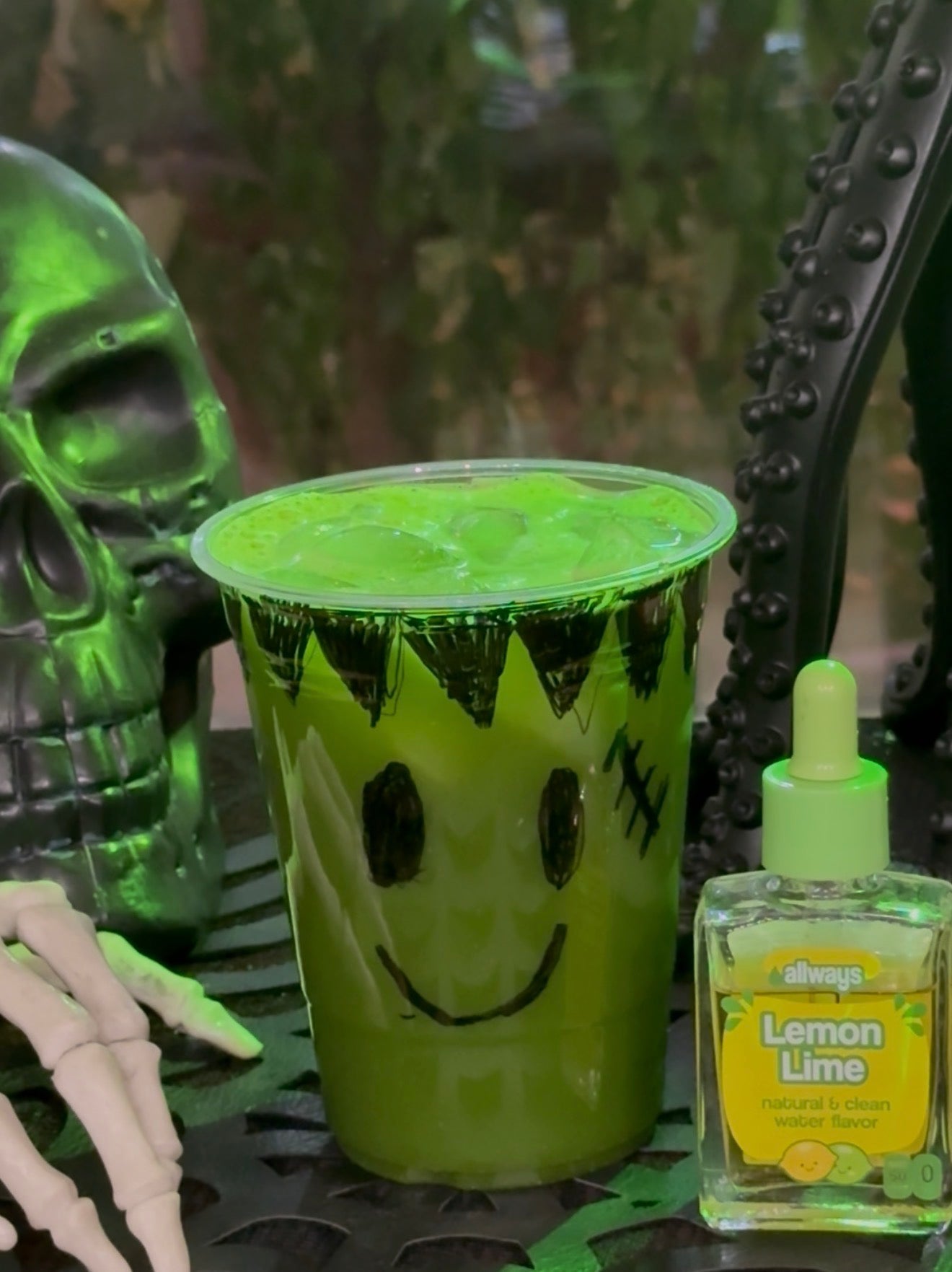 Frankenstein's Spookiest Green Drink