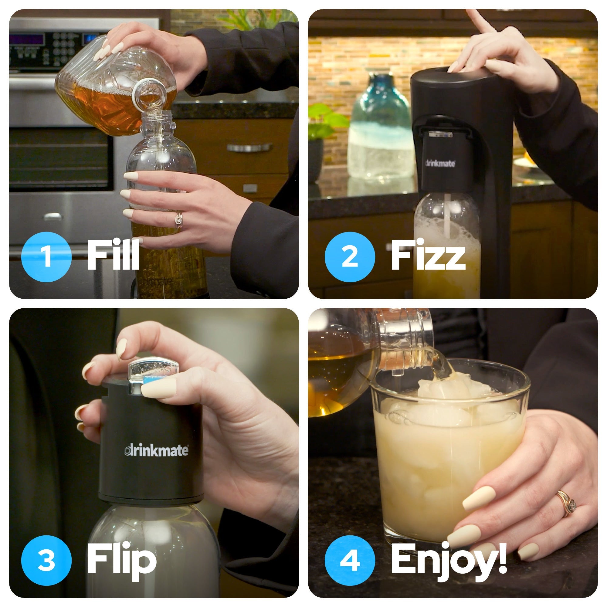 OmniFizz SPECIAL BUNDLE, Sparkling Water and Soda Maker